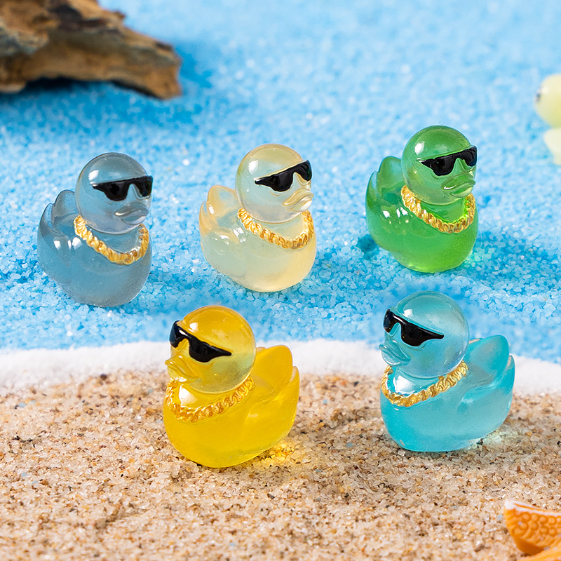 Aquarium Planting Ideas - เป็ดเรซิ่นเรืองแสงขนาดเล็ก 10/20 ชิ้น สำหรับตกแต่งสวนจิ๋ว ตู้ปลา และงาน