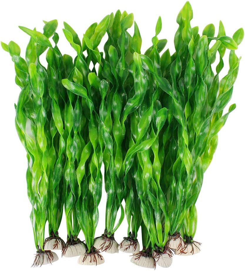 Planted Aquarium Mini - ของตกแต่งตู้ปลาจำลอง หญ้าใต้น้ำปลอม ตกแต่งภูมิทัศน์ หญ้าพลาสติกสีเขียว ของประดับตู้ปลาขนาดเล็ก