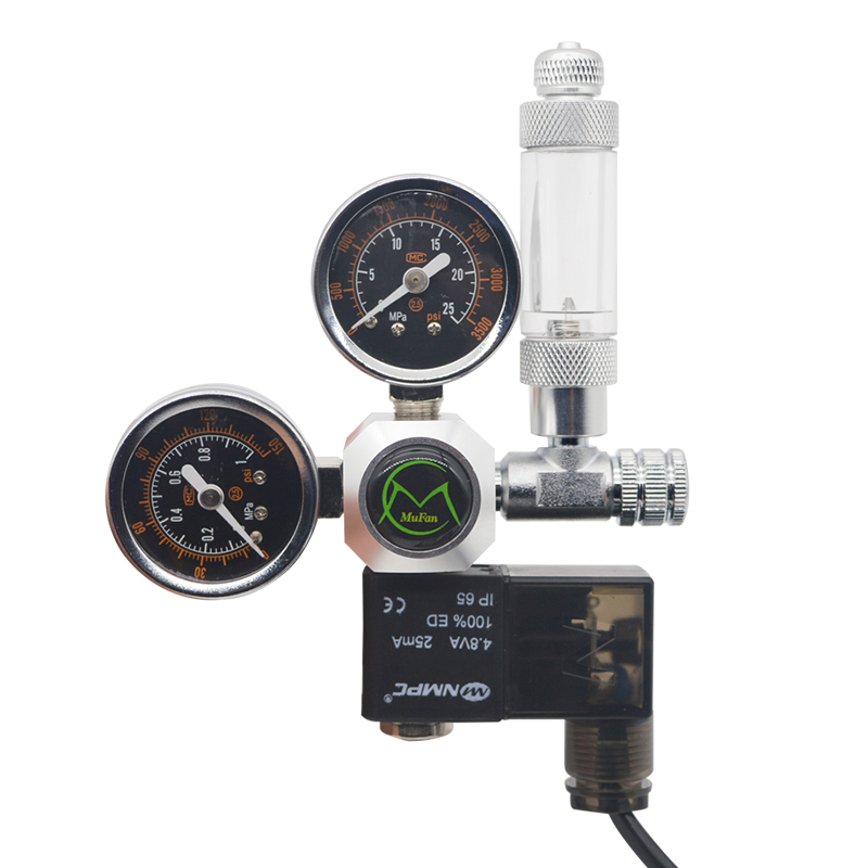 Aquarium Planting Ideas - Aquarium CO2 Regulator Magnetic Solenoid วาล์วตรวจสอบถังปลาพืชอุปกรณ์เสริม