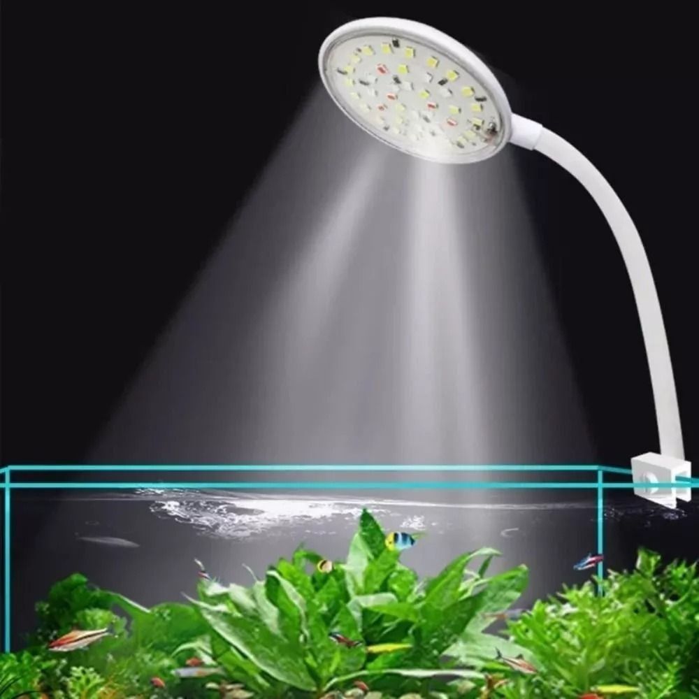Planted Aquarium Mini - โคมไฟขนาดเล็กแบบหนีบสำหรับตู้ปลา LED สามารถปรับได้5/7W ใหม่ไฟสำหรับใช้ในห้องนั่งเล่นหมุนได้360องศาสำหรับตู้ปลา