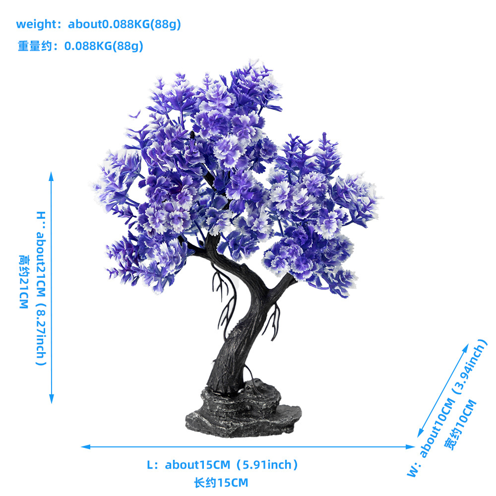 จําลองใหม่ MOSS Tree ตกแต่งถัง - Planted Aquarium With Sand บทวิจารณ์และราคา