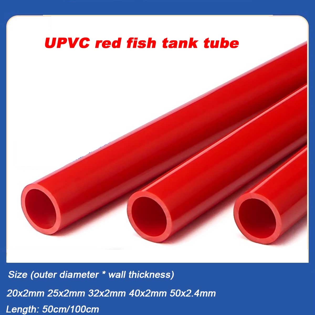 20 ~ 50 มม.หลอด UPVC Aquarium  - Aquarium Plant Red บทวิจารณ์และราคา