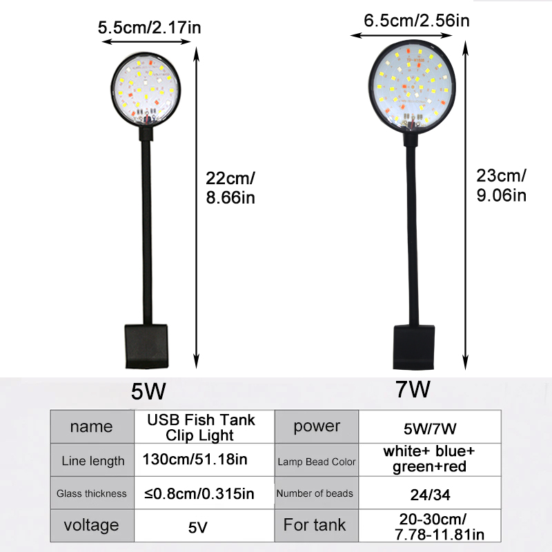 ไฟ LED สำหรับตู้ปลาแบบ USB ตกแ - Planted Aquarium Mini บทวิจารณ์และราคา