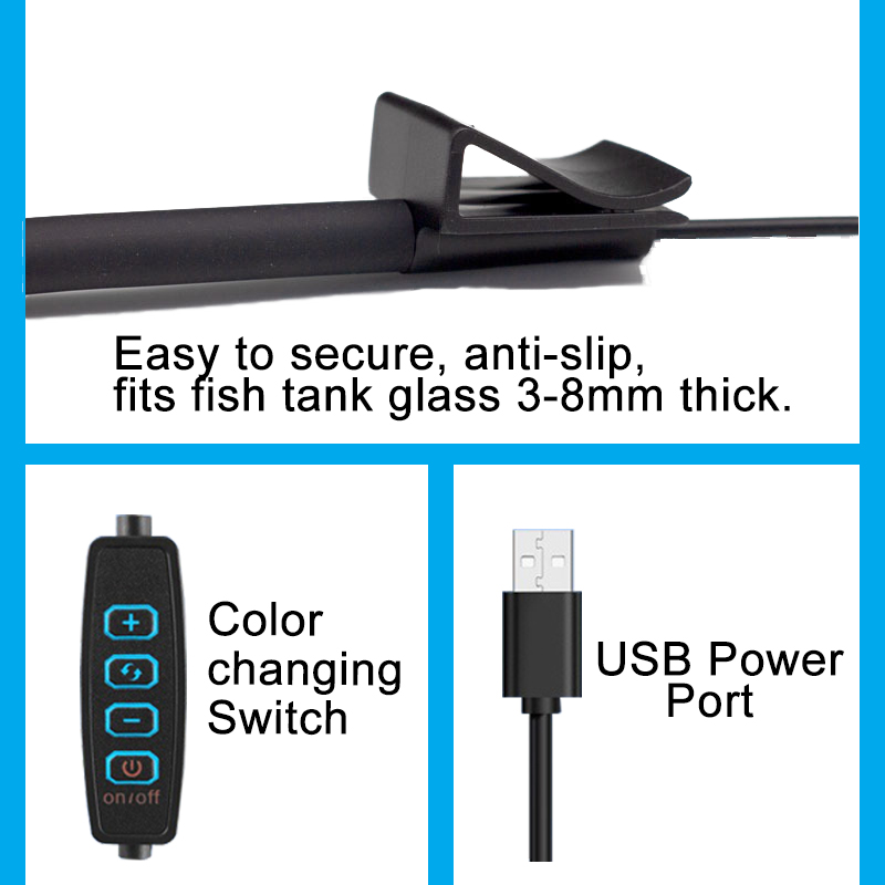 ไฟ LED สำหรับตู้ปลาแบบ USB ตกแ - Planted Aquarium Mini บทวิจารณ์และราคา