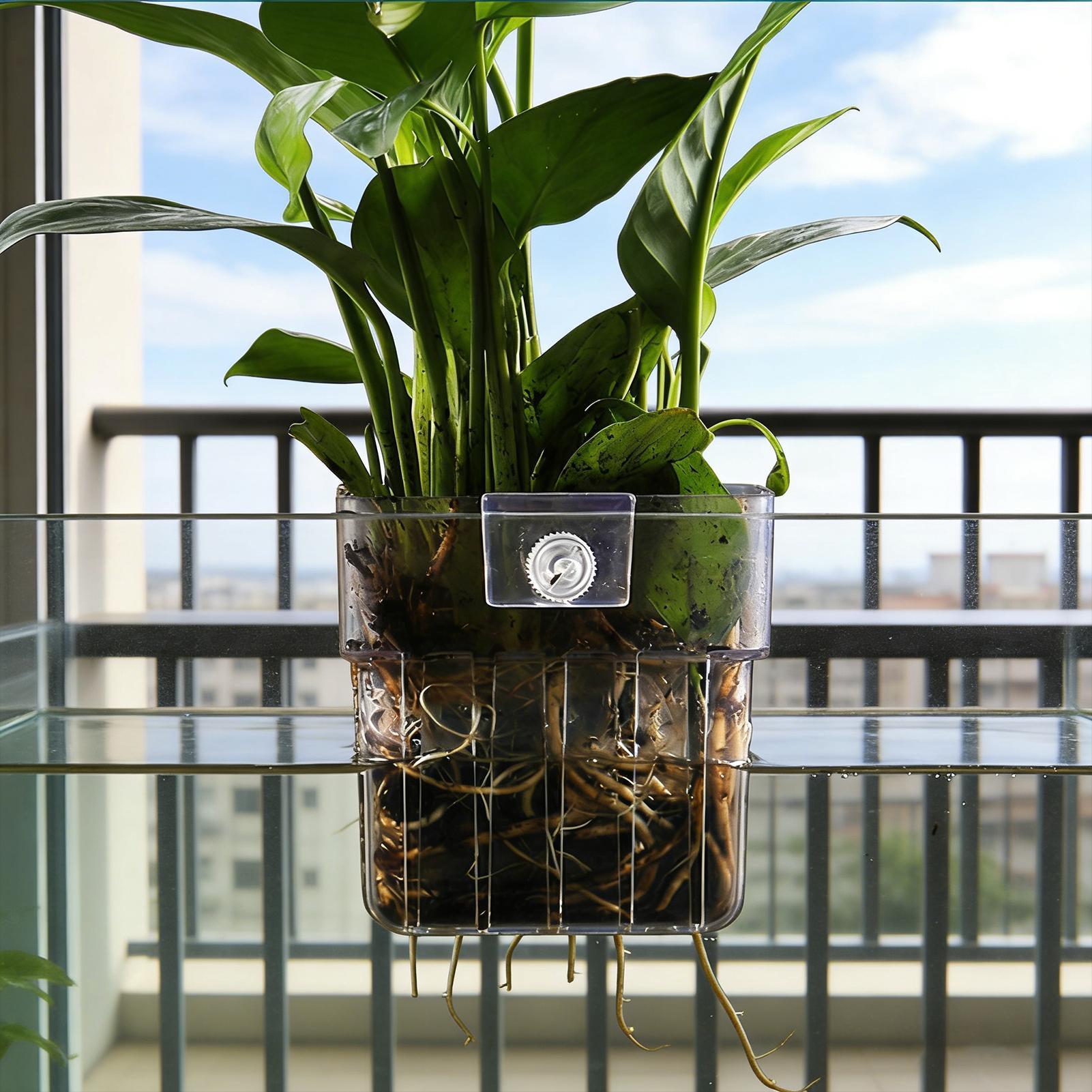 กระถางใสสำหรับแขวนปลูกพืชน้ำใน - Aquarium Plant Growth บทวิจารณ์และราคา